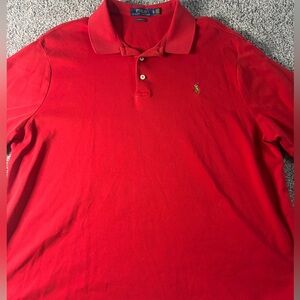 Polo Ralph Lauren Classic Fit Red Polo Shirt Men’s XL